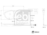 180622 Sada brzdových destiček, kotoučová brzda FEBI BILSTEIN