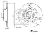 184660 Brzdový kotouč FEBI BILSTEIN