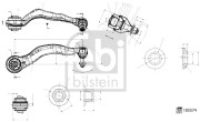 185574 Řídicí páka, zavěšení kol FEBI BILSTEIN