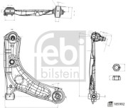 185902 Řídicí páka, zavěšení kol FEBI BILSTEIN