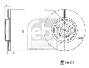 186171 Brzdový kotouč FEBI BILSTEIN