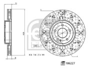 186227 Brzdový kotouč FEBI BILSTEIN