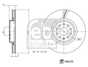 186335 FEBI BILSTEIN brzdový kotúč 186335 FEBI BILSTEIN