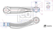 192978 FEBI BILSTEIN tyč/vzpera stabilizátora 192978 FEBI BILSTEIN