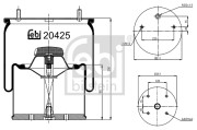 20425 Mech, pneumaticke odpruzeni FEBI BILSTEIN