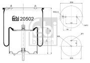 20502 Mech, pneumaticke odpruzeni FEBI BILSTEIN