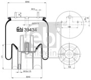 39434 Mech, pneumatické odpružení FEBI BILSTEIN