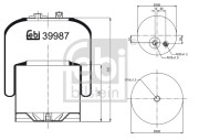 39987 Mech, pneumaticke odpruzeni FEBI BILSTEIN