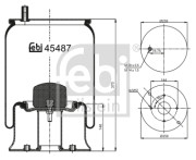 45487 Mech, pneumaticke odpruzeni FEBI BILSTEIN