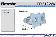 FF45125VW Prużný díl výfuku LRT