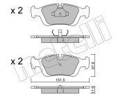 22-0124-0 Brzdové destičky METELLI