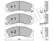 22-0134-0 Brzdové destičky METELLI