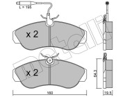 22-0155-0 Brzdové destičky METELLI