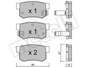 22-0173-0 Brzdové destičky METELLI