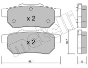 22-0176-0 Brzdové destičky METELLI