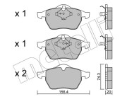 22-0181-1 Brzdové destičky METELLI