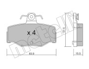 22-0199-0 Brzdové destičky METELLI