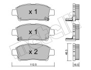 22-0292-0 Brzdové destičky METELLI