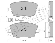 22-0547-1 Brzdové destičky METELLI