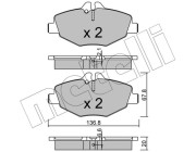 22-0562-0 Brzdové destičky METELLI