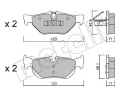 22-0642-0 Brzdové destičky METELLI