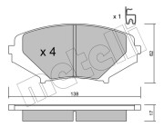 22-0732-0 Brzdové destičky METELLI