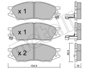 22-0810-0 Brzdové destičky METELLI