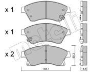 22-0838-0 Brzdové destičky METELLI