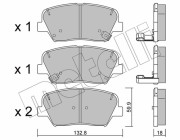 22-1026-0 Brzdové destičky METELLI