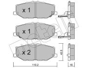 22-1215-0 Brzdové destičky METELLI