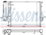 60615A Chladič, chlazení motoru NISSENS