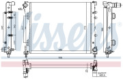 61937 Chladič, chlazení motoru NISSENS