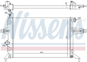 630051 Chladič, chlazení motoru NISSENS