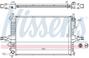 65558A Chladič, chlazení motoru NISSENS