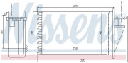 71444 Výměník tepla, vnitřní vytápění NISSENS