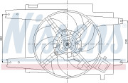 85064 Větrák, chlazení motoru NISSENS
