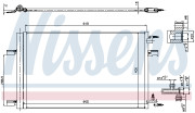 940258 Kondenzátor, klimatizace NISSENS