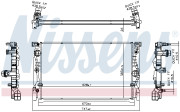 606230 Chladič, chlazení motoru NISSENS