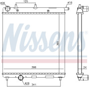 694932 Chladič, chlazení motoru NISSENS
