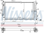 691916 Chladič, chlazení motoru NISSENS