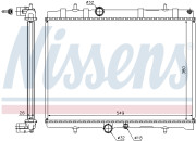 695550 Chladič, chlazení motoru ** FIRST FIT ** NISSENS