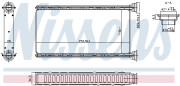 707288 Výměník tepla, vnitřní vytápění NISSENS