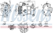 890596 Kompresor, klimatizace ** FIRST FIT ** NISSENS