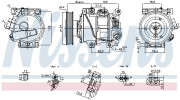 890896 Kompresor, klimatizace ** FIRST FIT ** NISSENS