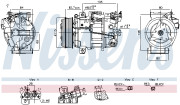 891042 Kompresor, klimatizace ** FIRST FIT ** NISSENS