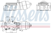 91357 Olejový chladič, motorový olej NISSENS