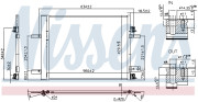 941042 Kondenzátor, klimatizace ** FIRST FIT ** NISSENS