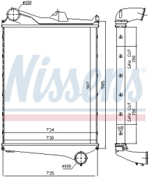 97006 Chladič turba NISSENS