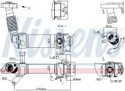 989281 NISSENS chladič pre recirkuláciu plynov 989281 NISSENS