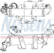 989389 Chladič, recirkulace spalin NISSENS